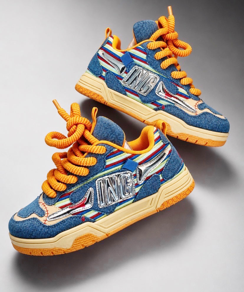 Chucky Low Tops (Red & Orange Laces )