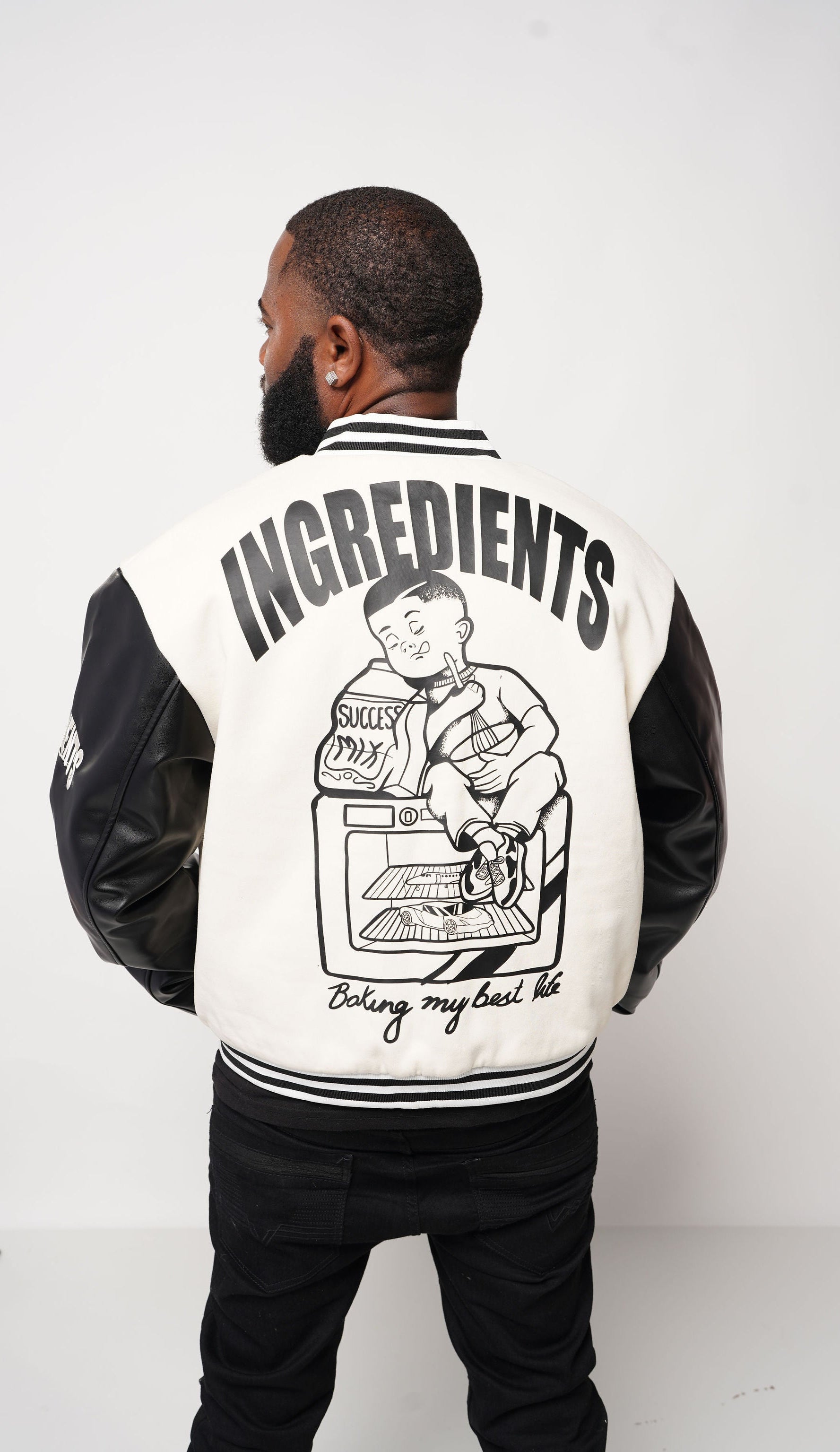 3 CG KRYPT KEEPER JACKET, Woven Material with Leather Sleeves (Extremely Great Quality)