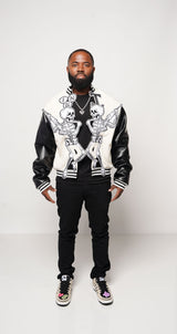 3 CG KRYPT KEEPER JACKET, Woven Material with Leather Sleeves (Extremely Great Quality)