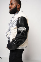 3 CG KRYPT KEEPER JACKET, Woven Material with Leather Sleeves (Extremely Great Quality)