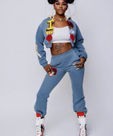 LOVE IS ALL WE NEED ❤️ (Women’s Crop 3CG Hoodie SET )