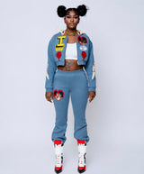 LOVE IS ALL WE NEED ❤️ (Women’s Crop 3CG Hoodie SET )