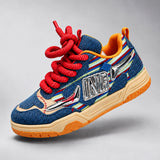 Chucky Low Tops (Red & Orange Laces )