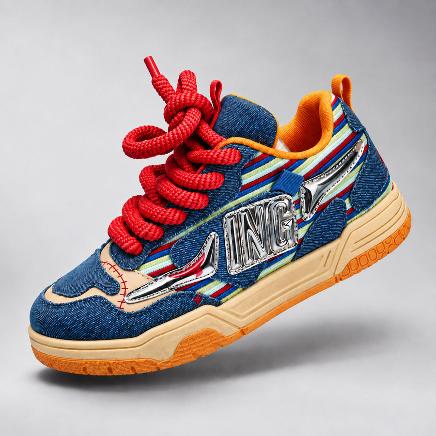 Chucky Low Tops (Red & Orange Laces )
