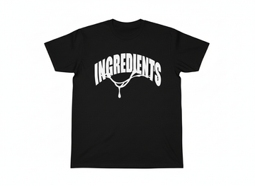 Ingredients Logo T-Shirt (BLACK)  (2-3 Days Shipping)