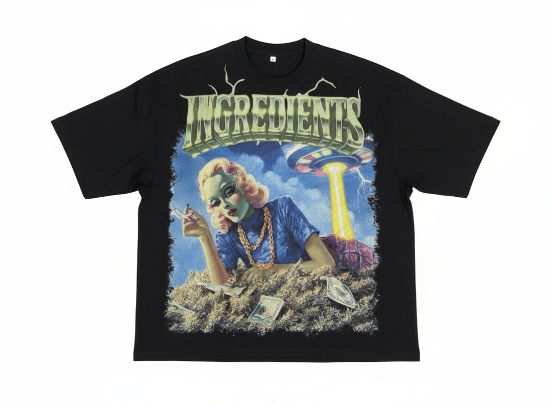 BAD Habits Graphic T-Shirt (Boxy Fit )  (2-3 Days Shipping)