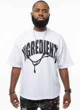 Ingredients Logo T-Shirt (WHITE)  (2-3 Days Shipping) (BACK TO SCHOOL 🚌📚 Additional 20% off Sale 🏷️)