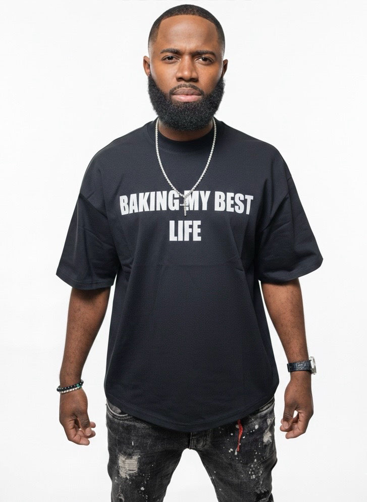 Baking My Best Life (Boxy T Shirt )  (2-3 Days Shipping)