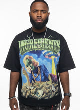BAD Habits Graphic T-Shirt (Boxy Fit )  (2-3 Days Shipping)