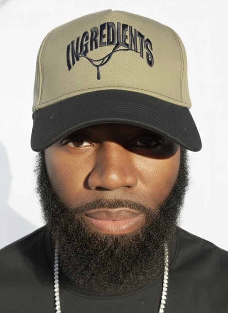 Ingredients Logo Hat (Light Khaki)  (2-3 Days Shipping)